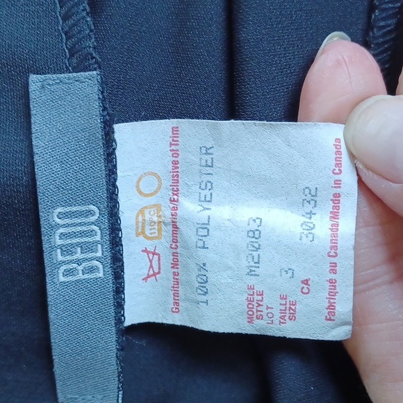 Bedo A-line Bead Embellished Crepe Midi Skirt- Sz. 3/XS - Picture 3 of 7